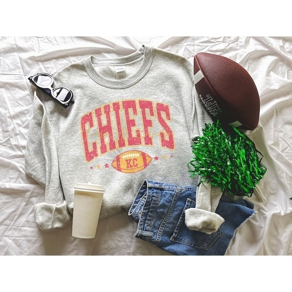 Kc Chiefs Retro Crewneck Kansas City Chiefs Sweatshirt Kansas City